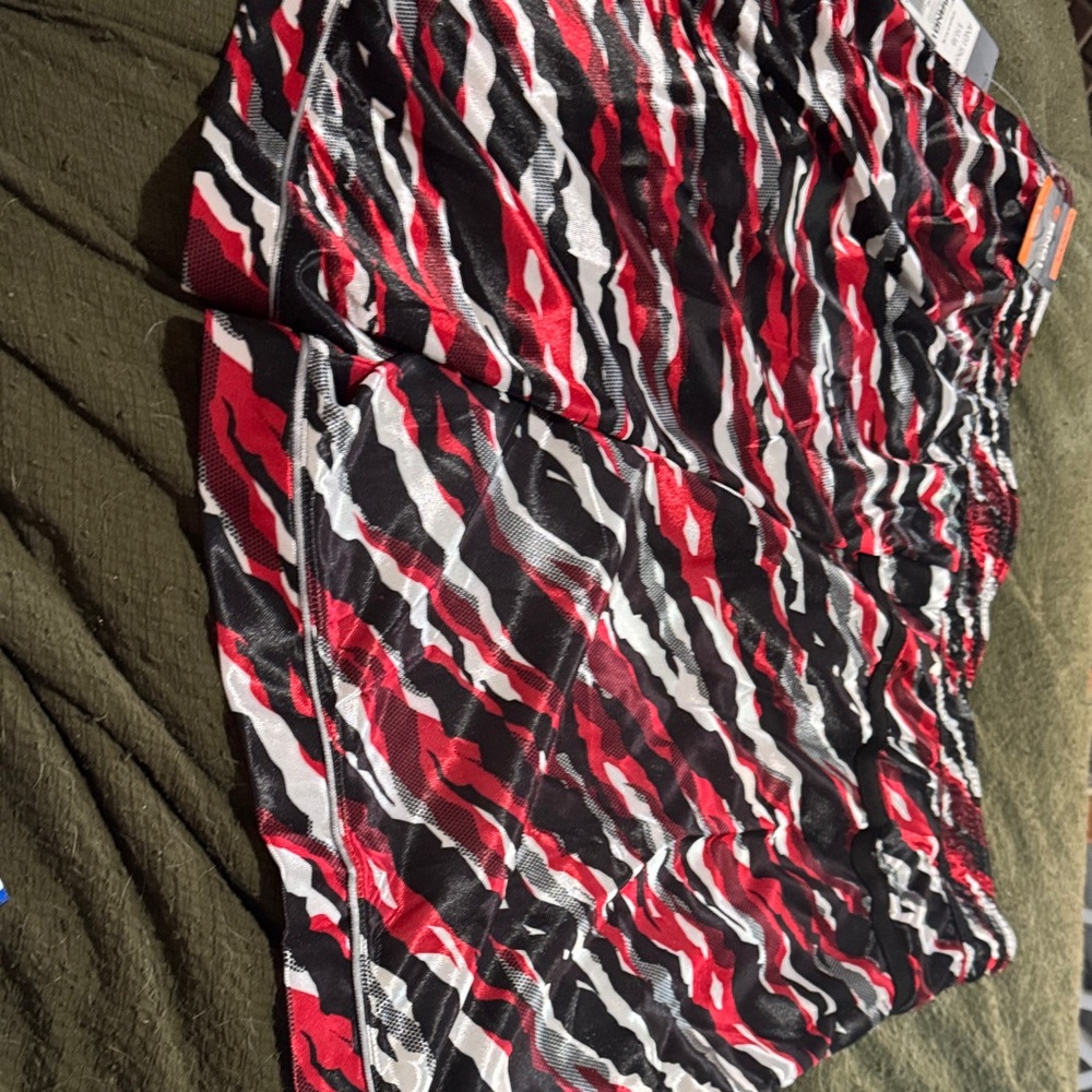 AND1 Red and Black Camouflage Shorts